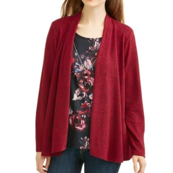 WHITE Stag Flyaway Cardigan Top Necklace 3fer Set - Picture 8 of 9